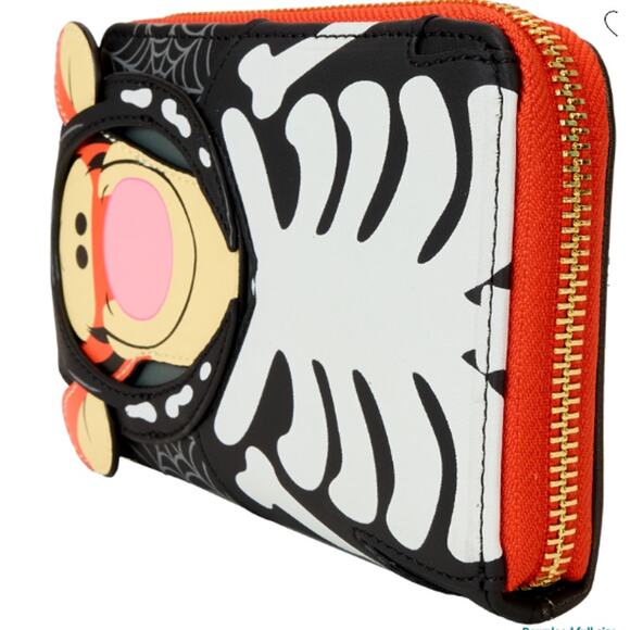 Disney Loungefly Winnie The Pooh Skeleton Tigger Glow in the Dark Wallet NEW - Picture 7 of 7